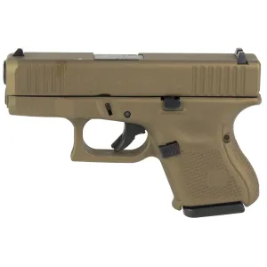 Glock 27 GEN 5, Semi-automatic, Striker Fired, Sub-Compact, 40 S&W, 3.43 in Barrel, Cerakote Finish, Burnt Bronze, 9 Rounds, 3 Magazines PA275S204-BB