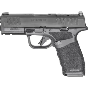 Springfield Hellcat Pro, Striker Fired, Semi-auto, Polymer Frame Pistol, 9MM, 3.7 in Hammer Forged Barrel, Melonite Finish, Black Polymer Frame, Textured Grip, Manual Thumb Safety, Tritium Front Sight
