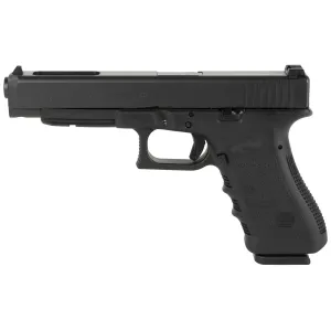 Glock 35, GEN 3, Semi-automatic, Striker Fired, Longslide, 40 S&W, 5.31 in, Black, Interchangeable, 15 Rounds, 2 Mags, Prac/Tac, Fixed Sights, Polymer, Matte G3517AUT