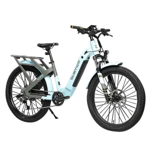 QuietKat Inc VIL-50-MNS-16 Villager Moonstonet Small/Med Framet Shimano 7-speedt 500 Watt Motort 20 mph Speed