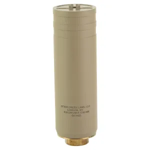 Otter Creek Labs Polonium K Suppressor, 556NATO, Threaded 1.375x24, Stainless Steel, Cerakote Finish, Flat Dark Earth POLKFDE