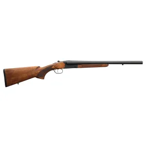 Charles Daly 500, Side-By-Side, 12 Gauge, 3 in Chamber, 20 in Barrel, Matte Finish, Black, Walnut Stock, 2 Rounds 930.360