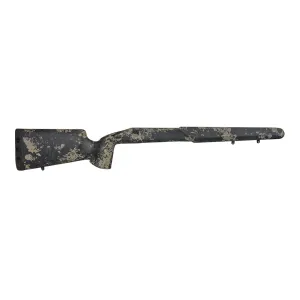 Iota Outdoors 13C1311100153081211 EKO Matte Large Pattern Black Olive with Clear Coat Carbon Fiber Fixed with Tikka Factory Sporter Barrel Contouring for Tikka T3 Right Hand