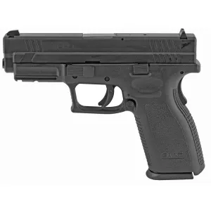 Springfield XD9, Striker Fired, Semi-auto, Polymer Frame Pistol, Full Size, 9MM, 4 in Barrel, Melonite Finish, Black, Fixed Sights, 10 Rounds, 5 Mags, Includes Range Bag XD9101GU23P