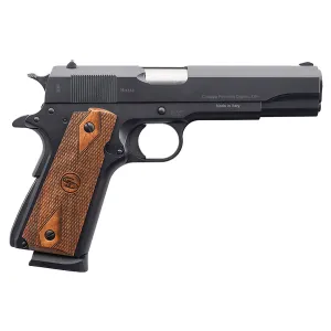 Charles Daly 440169 1911 Field Grade 9mm Luger 10+1, 5 Stainless Steel Barrel, Black Serrated Steel Slide, Black Steel Frame w/Beavertail, Walnut Diamond Checkered Grip, Pistol