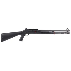 Typhoon Defense MPX0401 Quake MPX Puma 12 Gauge 3 in 5+1 18.50 in, Black with Red Accents, Synthetic Furniture with Fixed Pistol Grip Stock, Ghost Ring Sights Optics Rail, Ext. Chokes