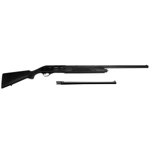 Akkar 111227 Churchill 212 Combo 12 Gauge with 18.50in or 28in Barrel, 3in Chamber, 5+1 Capacity, Blued Metal Finish  Black Synthetic Right Hand (Full Size)