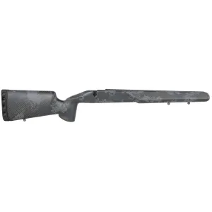 Iota Outdoors 13C1211100153081211 EKO Matte Large Pattern Midnight Gray with Clear Coat Carbon Fiber Fixed with Tikka Factory Sporter Barrel Contouring for Tikka T3 Right Hand
