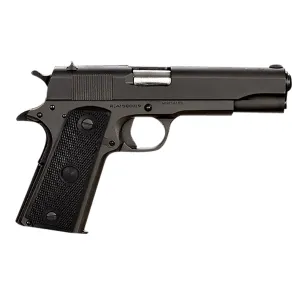 Rock Island 51615 GI Standard FS 9mm Luger Caliber with 5 Barrel, 10+1 Capacity, Overall Black Parkerized Finish Steel, Beavertail Frame, Serrated Slide & Black Rubber Grip