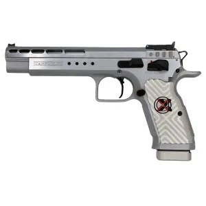 Tanfoglio Gold Match Xtreme TF-GOLDMX-9, Semi-automatic, Single Action, 9MM, 6 in Barrel, Aluminum Grips