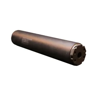 Liberty Precision Machine Spark Suppressor, 22LR/17HMR/22WMR/5.7x28MM, Titanium and Steel Construction, 5.35 in Long, Cerakote Finish, Black LPM-10005