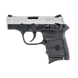 Smith & Wesson M&P Bodyguard, Double Action Only, Semi-automatic, Polymer Frame Pistol, Sub-Compact, 380ACP, 2.75 in Barrel, Matte Stainless Slide, Black Frame, Drift Adjustable Sights, 6 Rounds, Machine Engraved Slide, 2 Magazines 10110