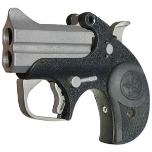 Bond CABU Backup CA Compliant Derringer, 9mm, 2.5 in BBL, Single Act, Black Rubber Grips, Blade Front, Fixed Rear Sights, Black Finish, 2 Rds
