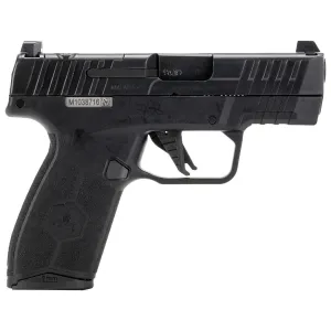 IWI M9SLIM10 MASADA Slim 9mm Luger 10+1, 3.40 in Black Button, Rifled Steel Barrel, Black Optic Ready/Serrated Steel Slide, Black Polymer Frame , Black Textured Grip, Trigger Safety, Pistol