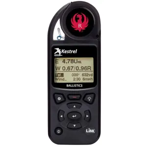 KestrelMeters 0857BLBLK-RUG Ruger 5700 Ballistics Weather Meter Black AA Link Connectivity