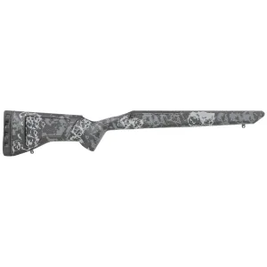 Iota Outdoors 961211102113211101 Krux Large Pattern Midnight Gray Fiberglass Fixed with M24 Barrel Contouring for Remington 700 Long Action Right Hand