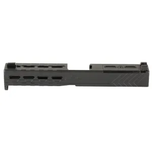 Sylvan Arms Complete Custom Slide, Trijicon RMR Slide Cut, For Glock 17 GEN5, DLC Finish, Black, Includes Internals, RMR Cover/Adapter Plate, RMR Locating Pins and Plate Screws GL17G4SK