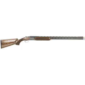 Rizzini USA 260512 BR110 Sporter 12 Gauge O/U 2rd 3 in 30 in Chrome Lined Vent Rib Steel Barrel & Frame, Matte Gray Cerakote, Turkish Walnut Stock w/Adjustable Comb Includes 5 Nickel Coated Extended, Choke Tubes & ABS Case, Shotgun