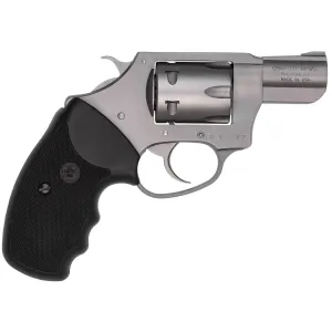 Charter Arms 72324 Pathfinder Small 22 WMR, 8 Shot 2 in Stainless Steel Barrel & Cylinder, Anodized Aluminum Frame w/Black Finger Grooved Rubber Grip, Exposed Hammer , Revolver
