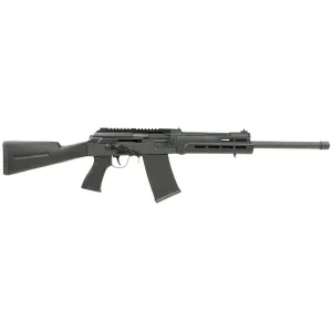 SDS Imports S12 S12 12 Gauge 3 in 19 in Threaded Barrel 5+1 Black Metal Finish Black Polymer Fixed Stock (Saiga Mag)