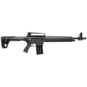 Charles Daly AR-12S, Semi-automatic, 12 Gauge, 3 in Chamber, 18.9 in Barrel, Modified Choke (Beretta/Benelli Mobil), Matte Finish, Black, Polymer Fixed Stock, 5 Rounds, 1 Magazine 930.190