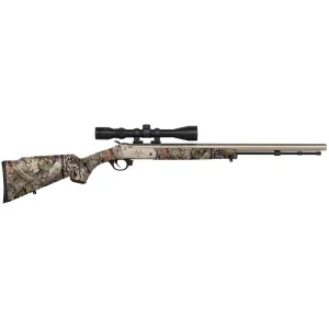 Traditions R572110847 Buckstalker XT 50 Cal 209 Primer 24 in Stainless Cerakote G-2 Vista Camo Synthetic Stock 3-9x40 Scope
