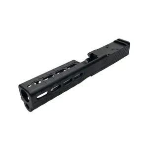 Sylvan Arms Custom Slide, Trijicon RMR Slide Cut, For Glock 17 GEN3, DLC Finish, Black, Includes Slide Internals, RMR Cover/Adapter Plate, RMR Locating Pins and Plate Screws GL17G3PK