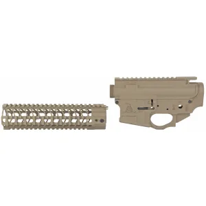 Spikes Tactical Gadsden Lower/Upper Receiver Set, Semi-automatic, 223 Remington/556NATO, Cerakote Finish, Flat Dark Earth, Includes 9 in SAR3 Rail STS1634-PFD9