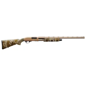Charles Daly 930315 301 12 Gauge 3 in 4+1 24 in Vent Rib Barrel, FDE Barrel/Receiver, Fiber Optic Front/Picatinny Rail Rear, Mossy Oak Bottomland Checkered Synthetic Stock & Forend, Auto Ejection, Includes 3, Choke Tubes, Shotgun