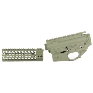 Spikes Tactical Calico Jack Lower/Upper Receiver Set, Semi-automatic, 223 Remington/556NATO, Cerakote Finish, Magpul Foliage Green, Includes 7 in MLOK Rail STS1616-PF7M