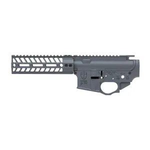 Spikes Tactical Crusader Forged Lower/Upper Receiver Set, Semi-automatic, 223 Remington/556NATO, Cerakote Finish, Combat Grey, Includes 7 in MLOK Rail STS1622-PG7M