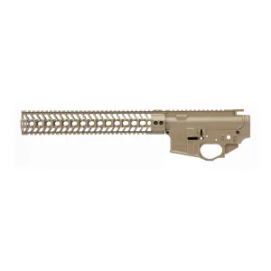 Spikes Tactical Gadsden Lower/Upper Receiver Set, Semi-automatic, 223 Remington/556NATO, Cerakote Finish, Coyote Tan, Includes 13.2 in SAR3 Rail STS1634-PC3S