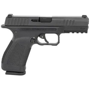 Tara Tactical Usa TM-9 TM-9 9mm Luger 4.50 in 17+1 Black Polymer Frame Black Stainless Steel Slide with Front & Rear Serrations Stippled Black Polymer Grip Includes 3 Mags & DARE Trigger System