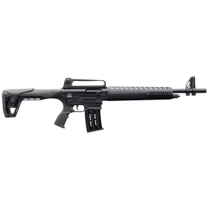 Charles Daly 930190 AR-12S Full Size Frame 12 Gauge Semi-Auto 3 in 5+1 20 in Blued Steel Barrel, Black Anodized Aluminum Receiver w/Carry Handle, Black Fixed w/Adj Comb Synthetic Stock, Black Polymer Grip, Shotgun