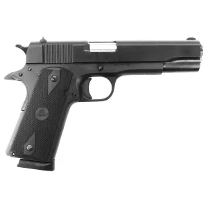 Rock Island 56424 GI Entry 45 ACP 8+1 5 Black Steel Barrel Black, Anodized Black Frame & Slide, Rubber Grip, Manual Thumb/Grip Safety, Pistol