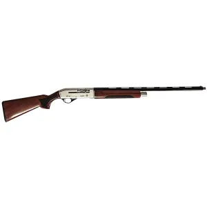 McCoy MCBK20 Baker SAS 20 Gauge 3 in 28 in Black Barrel, Nickel Rec, Turkish Walnut Furniture, Fiber Optic Sight, Ext. Chokes Included