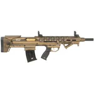 Gforce GFBPUSBNZ GFBP 12 Gauge Semi-Auto 3 5+1 18.50 Black Bronze Pic Rail Aluminum Receiver, Bronze Bullpup w/Pistol Grip Aluminum Stock, Black Rubber Grip, Tactical Shotgun