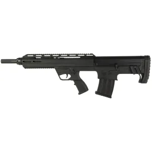 Tokarev Shotguns TBP 12P, Semi-automatic, Bullpup, 12 Gauge, 3 in Chamber, 18.5 in Barrel, Black, Matte Finish, Black, Polymer Grips, Flip Up Iron Sights, Includes 3 Choke Tubes (F, M, IC), 5 Rounds, 1 Magazine 21000105