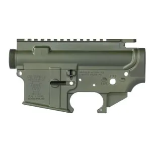 Geissele autos Super Duty AR-15 Receiver Set, Semi-auto, Lower/Upper Set, 223 Remington/556NATO, Anodized Finish, Olive Drab Green 05-1171ODG