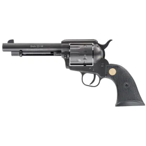 Chiappa CF340160 SAA 1873 Medium Frame 22 LR 10 Shot, 5.50 in Blued Steel Barrel, Blued Steel Frame, Blued Cylinder, Black Plastic Grip, Exposed Hammer , Revolver
