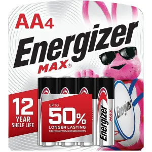 Energizer E91MP24 MAX AA Batteries Alkaline 1.5 Voltst Qty (24) 4 Pack