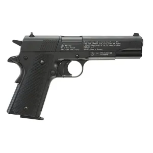 Umarex Colt Air Guns 2254000 Colt 1911 CO2 177 Pellet 8 Black Frame Black Polymer Grip