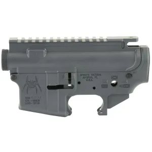 Spikes Tactical Upper/Lower Receiver Set, Semi-automatic, 223 Rem/556NATO, Gun Metal Grey Finish, Mil-spec STS1515