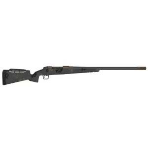 Fierce FCRFP68WES24MM Carbon Rival FP 6.8 Western 3+1 (Hinged Floor Plate) 24 C3 Carbon Fiber, Midnight Bronze Steel Rec, Trophy Camo Carbon Fiber Rival Stock with Adj. Cheek Piece, Radial TI Muzzle Brake, Bix & Andy Adj. Trigger, Rifle
