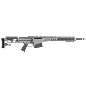 Barrett MRAD Rifle System 14384, .338 Lapua, 20 in Fluted Match Grade Barrel, Bolt-Action, Folding Stock, Adj Match Trigger, Tungsten Grey Cerakote Finish, 10 Rds