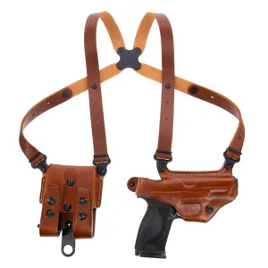 Galco MCII870R Miami Classic II Shoulder System Size Fits Chest Up To 56 in Tan Leather Harness Fits Sig P365 Fits Sig P365XL Fits Sig P365 SAS Right Hand