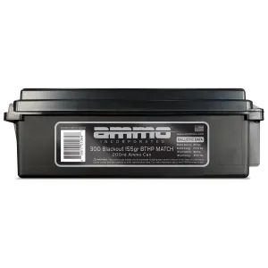 Ammo Incorporated 300B155BTHPB200 Signature 300 Blackout 155 gr Boat-Tail Hollow Point (BTHP) 200 Bx/ 6 Cs