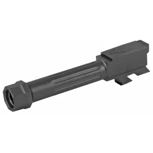 Agency Arms Mid Line Barrel MLG43T/FDLC, 9MM, Black Nitride Finish, Threaded And Fluted, Fits Glock 43 MLG43T/FDLC