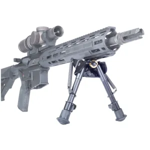 Badger Ordnance LPBK Enhanced Bipod 588-01A, Fits M-LOK, 6 in-9 in Adjustable Length, Black 588-01A