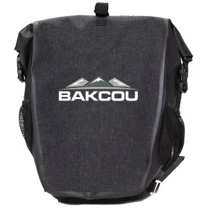 Bakcou E-bikes APB Pannier Bag Black Heavy Canvas Fabric 2 Bags